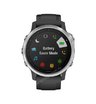 Часы Garmin Fenix 6S серебристые с черным ремешком