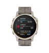 Часы Garmin Fenix 6S Sapphire золотистый с серым кожаным ремешком