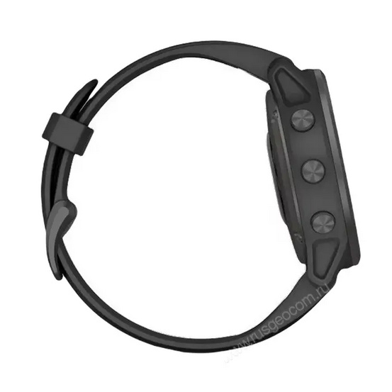 Часы Garmin Fenix 6S Sapphire серый DLC с черным ремешком
