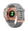 Часы Garmin Fenix 6S Sapphire розовое золото с серым ремешком