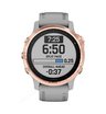 Часы Garmin Fenix 6S Sapphire розовое золото с серым ремешком