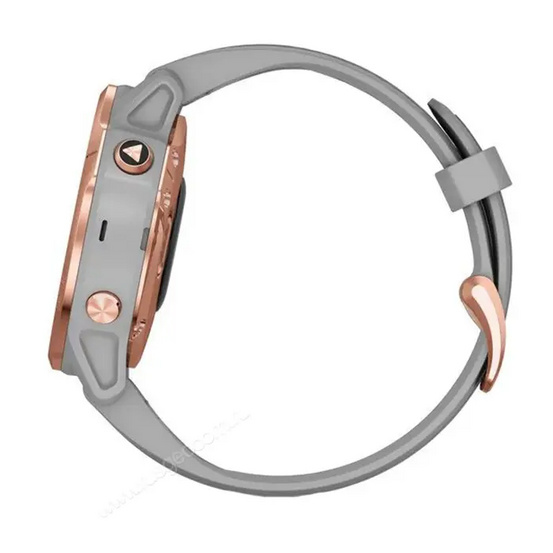 Часы Garmin Fenix 6S Sapphire розовое золото с серым ремешком