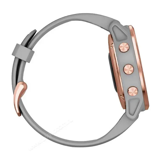 Часы Garmin Fenix 6S Sapphire розовое золото с серым ремешком