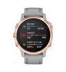 Часы Garmin Fenix 6S Sapphire розовое золото с серым ремешком