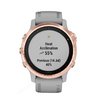 Часы Garmin Fenix 6S Sapphire розовое золото с серым ремешком