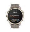Часы Garmin Fenix 6S Pro Solar золотистый с серым замшевым ремешком