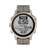 Часы Garmin Fenix 6S Pro Solar золотистый с серым замшевым ремешком