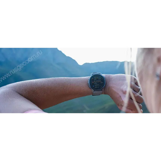 Часы Garmin Fenix 6S Pro Solar аметистовый с темно-серым ремешком