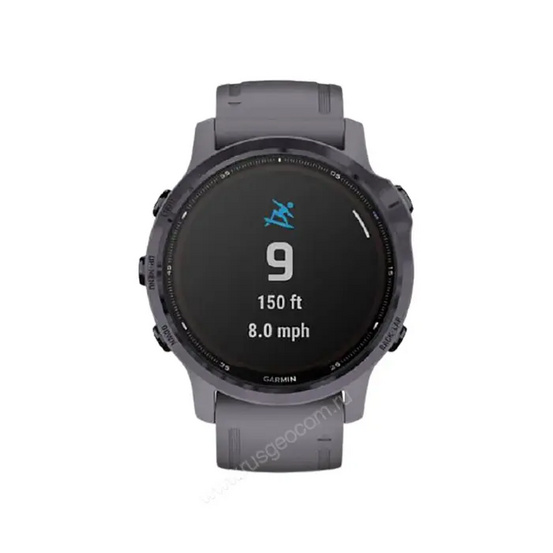 Часы Garmin Fenix 6S Pro Solar аметистовый с темно-серым ремешком