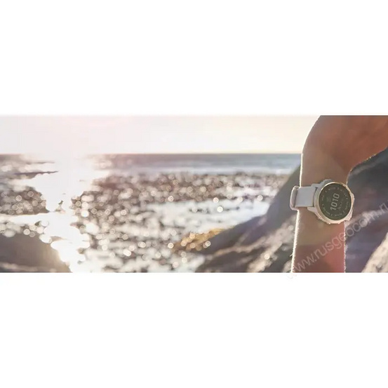 Часы Garmin Fenix 6S Pro Solar аметистовый с темно-серым ремешком