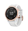 Часы Garmin Fenix 6S Pro розовое золото с белым ремешком