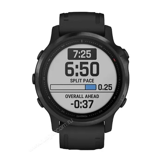 Часы Garmin Fenix 6S Pro черный с черным ремешком