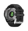 Часы Garmin Fenix 6 серебристые с черным ремешком