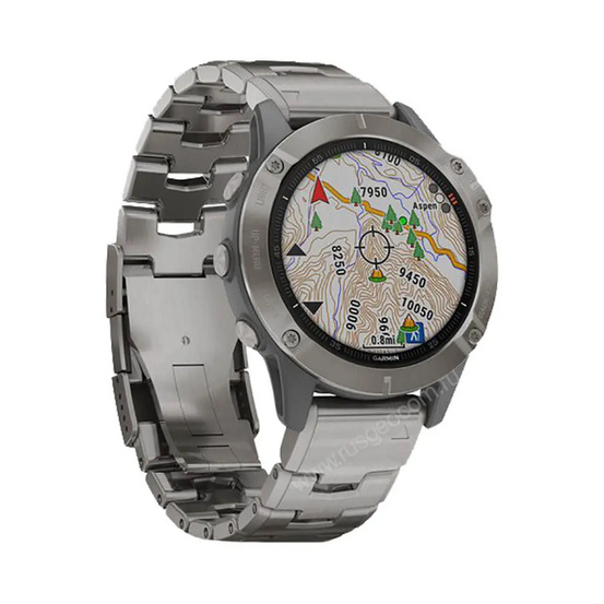 Часы Garmin Fenix 6 Sapphire титановый с титановым браслетом