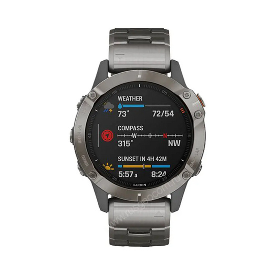 Часы Garmin Fenix 6 Sapphire титановый с титановым браслетом