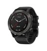 Часы Garmin Fenix 6 Sapphire серые с черным ремешком