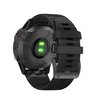 Часы Garmin Fenix 6 Sapphire серые с черным ремешком