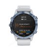 Часы Garmin Fenix 6 Pro Solar синий минерал с белым ремешком