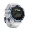 Часы Garmin Fenix 6 Pro Solar синий минерал с белым ремешком