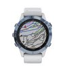 Часы Garmin Fenix 6 Pro Solar синий минерал с белым ремешком