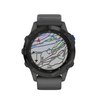 Часы Garmin Fenix 6 Pro Solar черные с серым ремешком