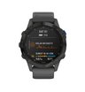 Часы Garmin Fenix 6 Pro Solar черные с серым ремешком