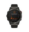 Часы Garmin Fenix 6 Pro Solar титановый DLC карбон с DLC титановым ремешком