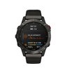Часы Garmin Fenix 6 Pro Solar титановый DLC карбон с DLC титановым ремешком
