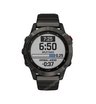 Часы Garmin Fenix 6 Pro Solar титановый DLC карбон с DLC титановым ремешком