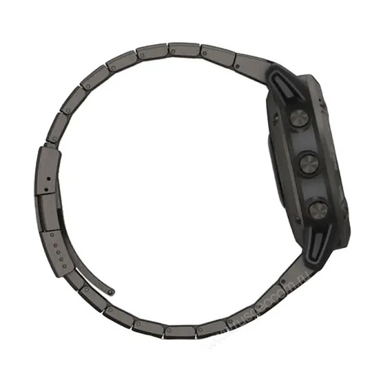 Часы Garmin Fenix 6 Pro Solar титановый DLC карбон с DLC титановым ремешком