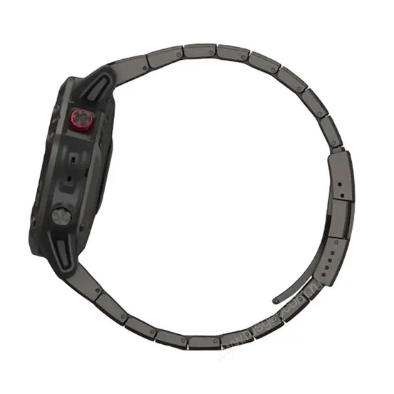 Часы Garmin Fenix 6 Pro Solar титановый DLC карбон с DLC титановым ремешком