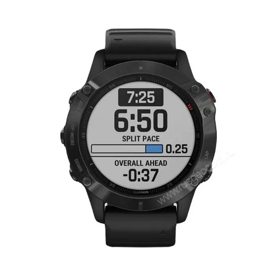 Часы Garmin Fenix 6 Pro черные с черным ремешком