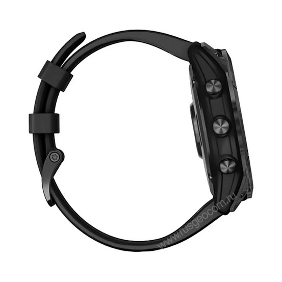 Часы Garmin Fenix 7X Solar серый с черным ремешком