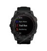 Часы Garmin Fenix 7X Solar серый с черным ремешком