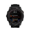 Часы Garmin Fenix 7X Solar серый с черным ремешком