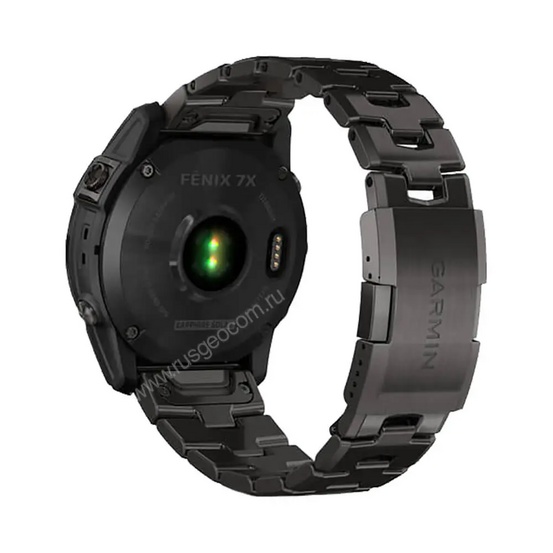 Часы Garmin Fenix 7X Sapphire Solar титановый угольно-серый DLC с угольно-серым титановым DLC браслетом