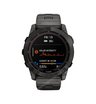 Часы Garmin Fenix 7X Sapphire Solar титановый угольно-серый DLC с угольно-серым титановым DLC браслетом
