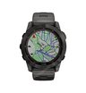Часы Garmin Fenix 7X Sapphire Solar титановый угольно-серый DLC с угольно-серым титановым DLC браслетом