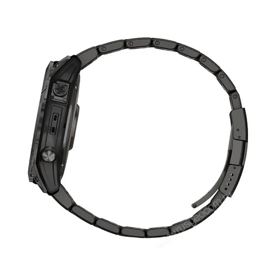Часы Garmin Fenix 7X Sapphire Solar титановый угольно-серый DLC с угольно-серым титановым DLC браслетом