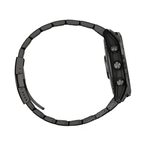 Часы Garmin Fenix 7X Sapphire Solar титановый угольно-серый DLC с угольно-серым титановым DLC браслетом