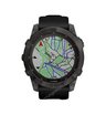 Часы Garmin Fenix 7X Sapphire Solar титановый угольно-серый DLC с силиконовым ремешком