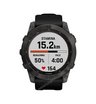 Часы Garmin Fenix 7X Sapphire Solar титановый угольно-серый DLC с силиконовым ремешком