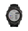 Часы Garmin Fenix 7X Sapphire Solar титановый угольно-серый DLC с силиконовым ремешком