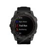 Часы Garmin Fenix 7X Sapphire Solar титановый угольно-серый DLC с силиконовым ремешком