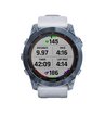 Часы Garmin Fenix 7X Sapphire Solar титановый синий минерал DLC с белым ремешком