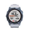 Часы Garmin Fenix 7X Sapphire Solar титановый синий минерал DLC с белым ремешком