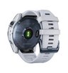 Часы Garmin Fenix 7X Sapphire Solar титановый синий минерал DLC с белым ремешком