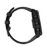 Часы Garmin Fenix 7X Sapphire Solar титановый черный DLC с силиконовым ремешком