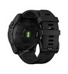 Часы Garmin Fenix 7X Sapphire Solar титановый черный DLC с силиконовым ремешком