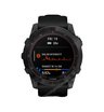 Часы Garmin Fenix 7X Sapphire Solar титановый черный DLC с силиконовым ремешком